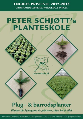 Katalog med priser - Peter Schjøtt Planteskole