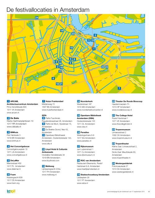 festival programma oktober november 2011