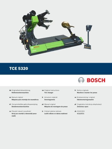 Originalbetriebsanleitung TCE 5320 - Bosch Diagnostics
