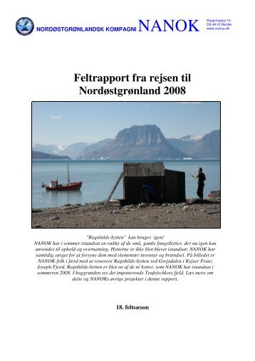 Feltrapport fra rejsen til Nordøstgrønland 2008 - Xsirius