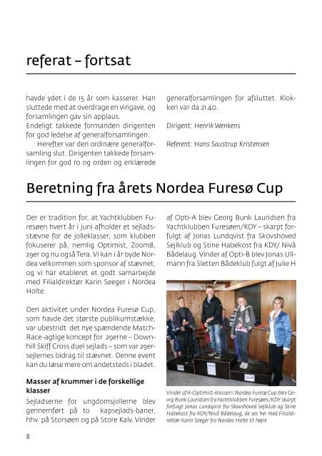 FuresøNyt 2012 nr. 2 - Yachtklubben Furesøen