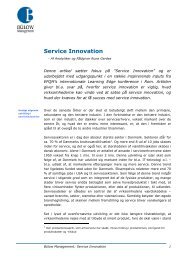 Service Innovation - Bülow management