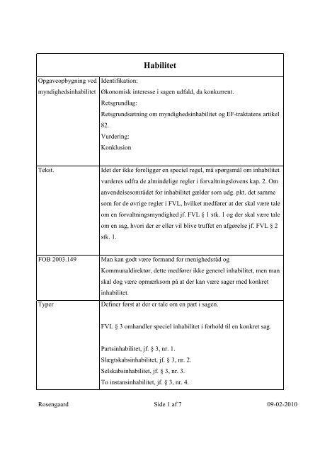 Kompetence og habilitet