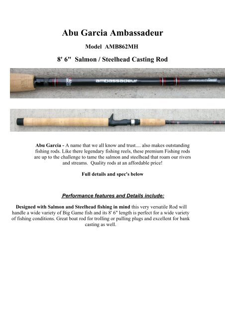 Ambassadeur rod Clearance