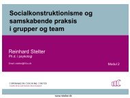 Socialkonstruktionisme - samskabende praksis - Copenhagen ...