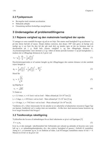 Rumrejser med 1 g acceleration 1 Introduktion 2 ... - math2earth