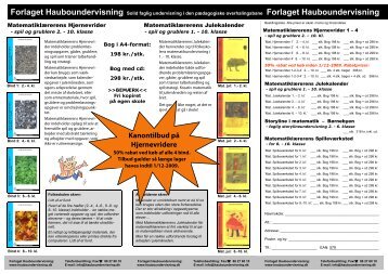 Kanontilbud på Hjernevridere - Haubo Undervisning