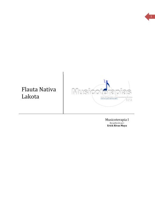 Flauta Nativa Lakota - Musicoterapias