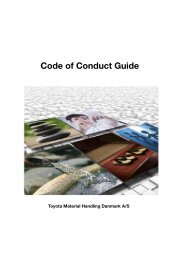 Code of Conduct Guide - Toyota Material Handling Danmark