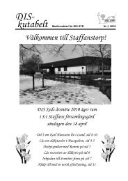 Välkommen till Staffanstorp! - Föreningen DIS SYD