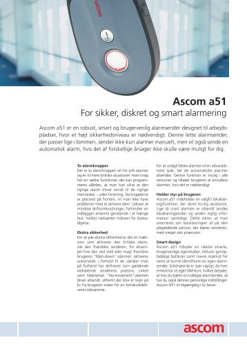 a51 produktblad - Ascom Danmark