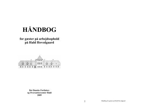 HÅNDBOG - Det Danske Forfatter- og Oversættercenter Hald