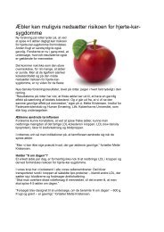 Æbler kan muligvis nedsætter risikoen for hjerte-kar- sygdomme