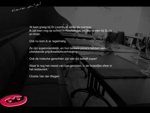 Bekijk hier een presentatie van ons restaurant - di Livorno