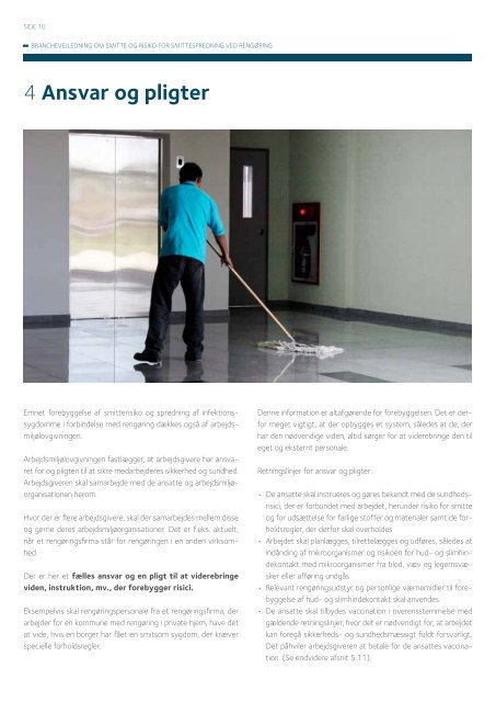 smittespredning ved rengøring - BAR - service og tjenesteydelser.