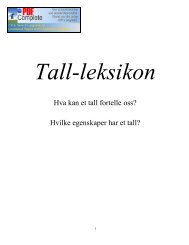 Tall-leksikon - Matematikk på nett - Nordreisa videregående skole