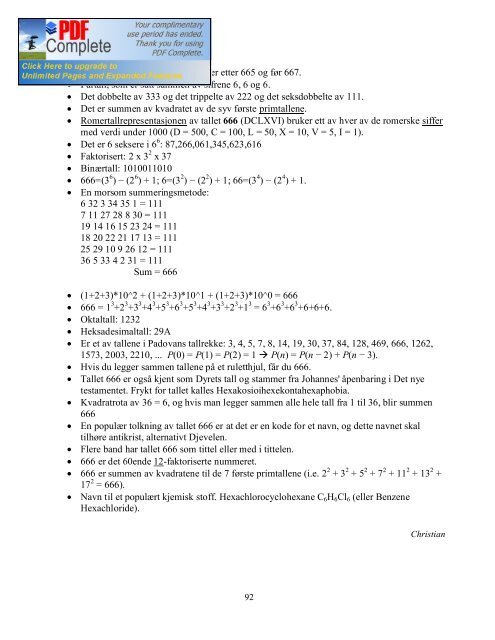 Tall-leksikon - Matematikk på nett - Nordreisa videregående skole