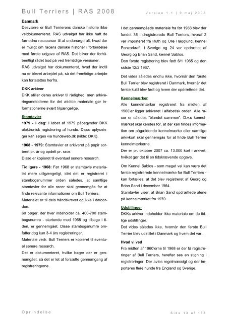 Racespecifik avls strategi for Bull Terriers - Engelsk Bull Terrier