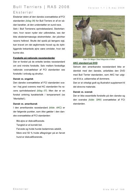 Racespecifik avls strategi for Bull Terriers - Engelsk Bull Terrier