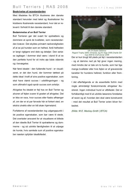Racespecifik avls strategi for Bull Terriers - Engelsk Bull Terrier
