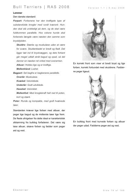 Racespecifik avls strategi for Bull Terriers - Engelsk Bull Terrier