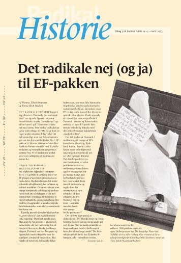 4 HISTORIE 2003 - Radikale Venstre