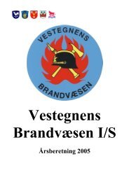 Årsberetning 2005 - Vestegnens Brandvæsen