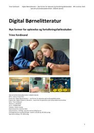 Digital Børnelitteratur Nye former for oplevelse og ...