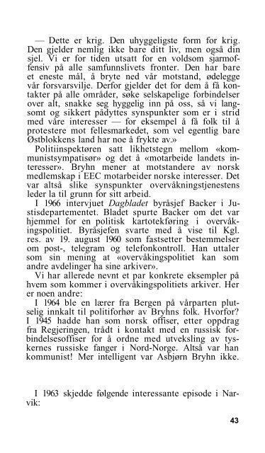 Storebror ser deg 1973 - Nyhetsspeilet.no