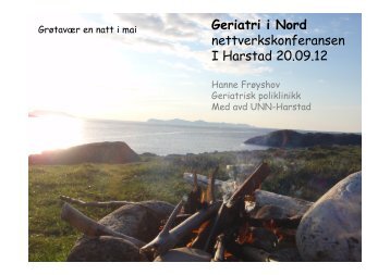 Frøyshov Hanne Geriatrisk poliklinikk.pdf - Helsekompetanse.no