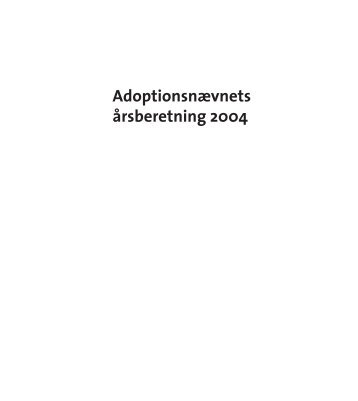 Adoptionsnævnets årsberetning 2004 (pdf)