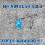 HF VINKLER 2003 - Frederiksberg HF Kursus