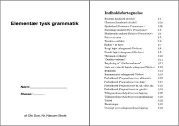Elementær tysk grammatik - Kraemer Martinez