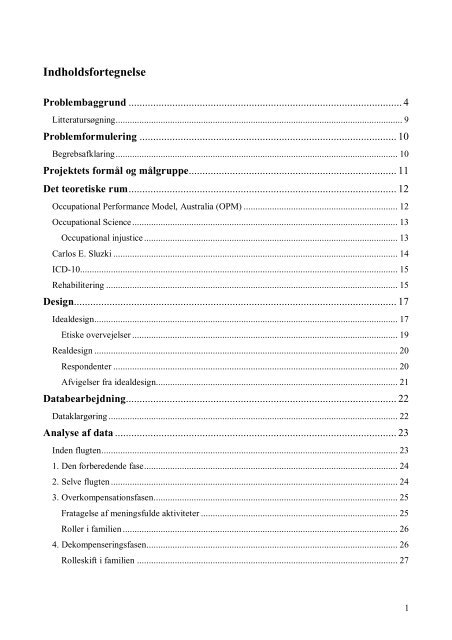 [pdf] Indholdsfortegnelse - Ergoterapeutforeningen