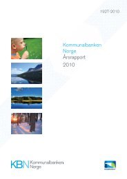 Kommunalbanken Norge Årsrapport 2010