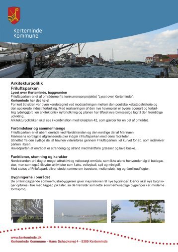 Arkitekturpolitik Friluftsparken - Kommuneplanen for Kerteminde ...
