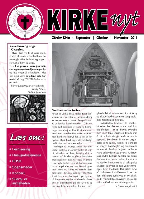 Læs om: KIRKEnyt - Gårslev Kirke