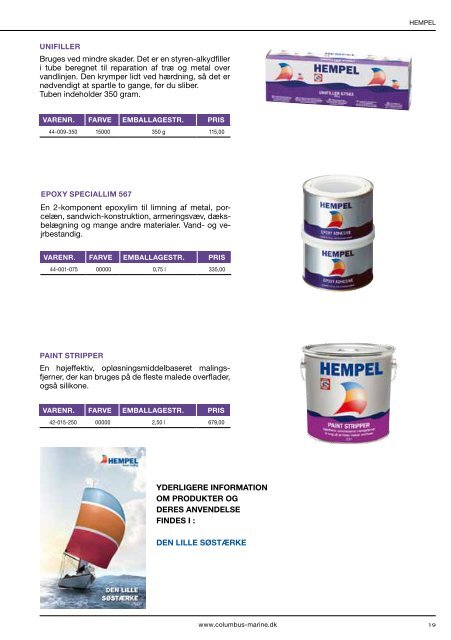 Hempel katalog/prisliste 2013 - Columbus Marine