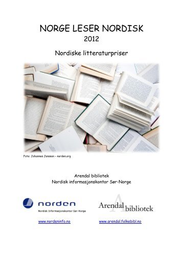 "Nordiske litteraturpriser" 2012 - Nordisk informasjonskontor Sør ...