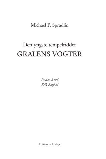 GRALENS VOGTER - Boghallen.dk