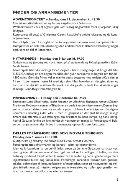 Nr.1 2012 Dec-Jan-Feb-Mar - Lemvig og Omegns Valgmenighed