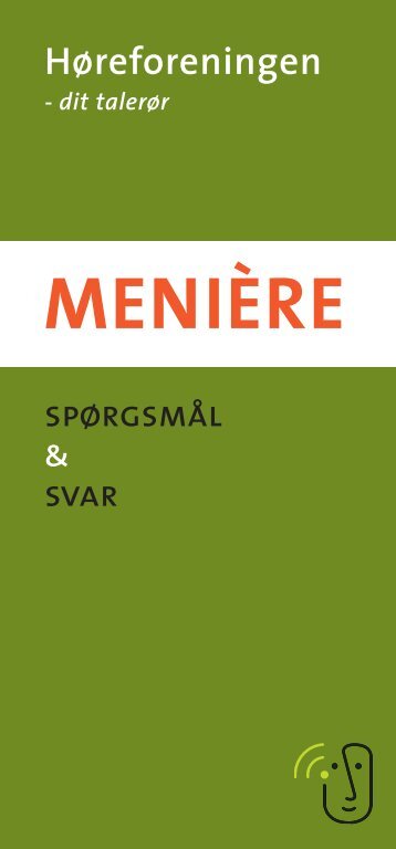 Menière - spørgsmål og svar pjece - Høreforeningen
