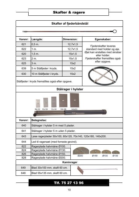 Katalog 2010 SKORSTENSFEJERVÆRKTØJ - SFV-Shop ...