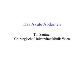 Das Akute Abdomen - nextdoc