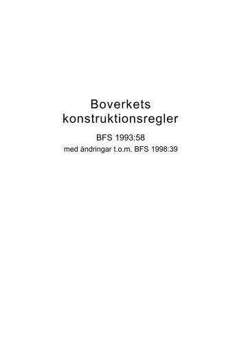 Boverkets konstruktionsregler