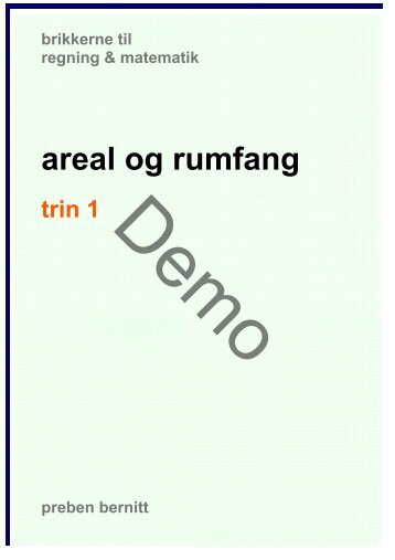 areal og rumfang, trin 1 - Bernitt matematik