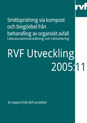 Smittspridning via kompost och biogödsel från ... - Avfall Sverige