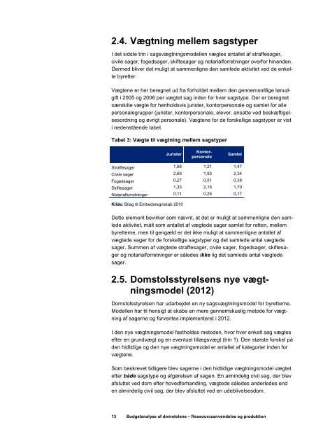 Del 1- Ressourceanvendelse og produktion 2004-2010