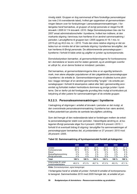 Del 1- Ressourceanvendelse og produktion 2004-2010