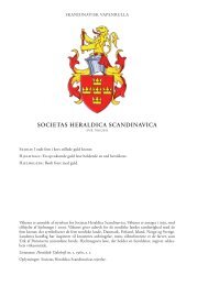 SOCIETAS HERALDICA SCANDINAVICA